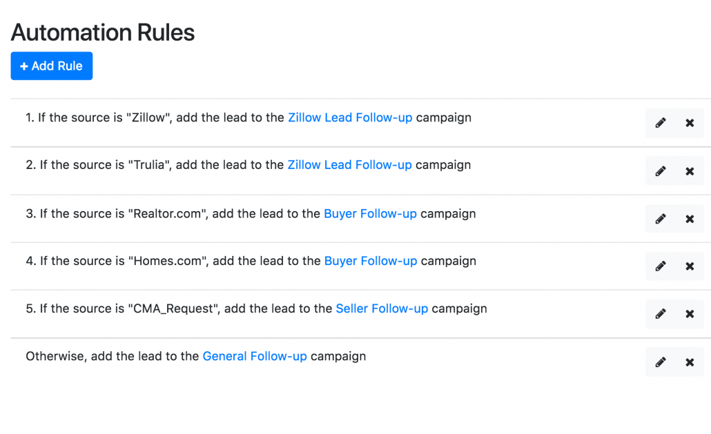 Automation Rules Screenshot